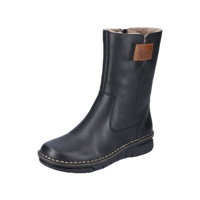 Cizme dama, piele naturala, 73350-00, negru