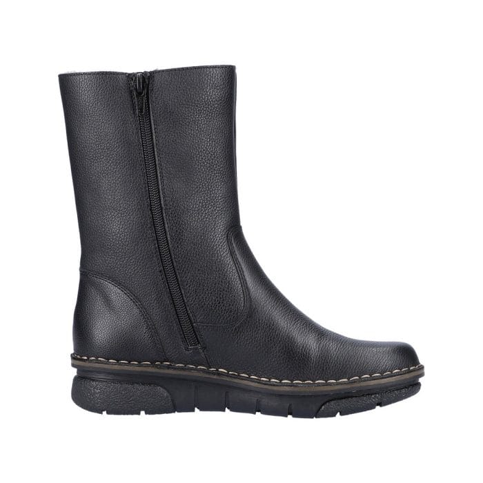 Cizme dama, piele naturala, 73350-00, negru - imagine 2
