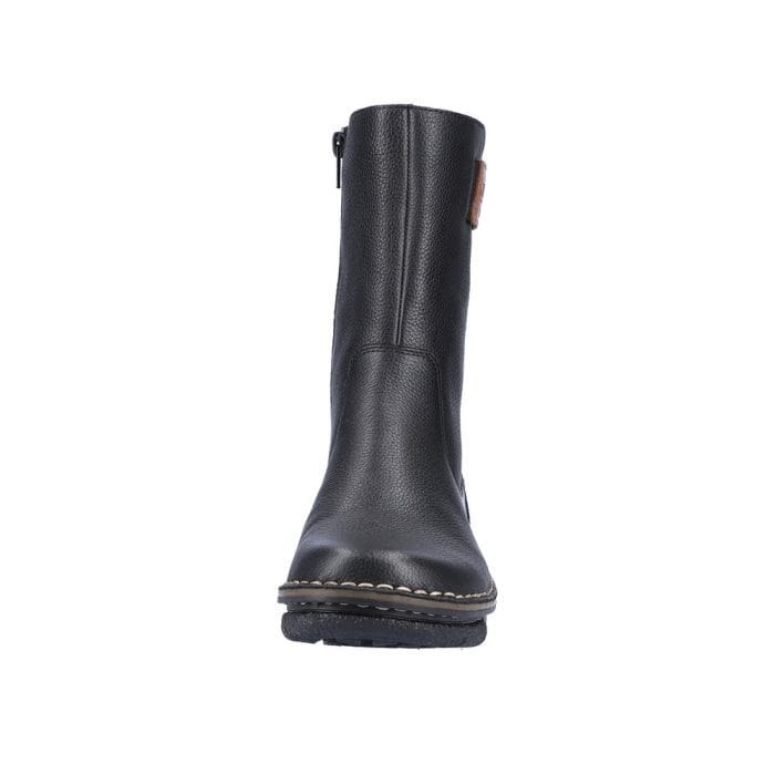 Cizme dama, piele naturala, 73350-00, negru - imagine 4