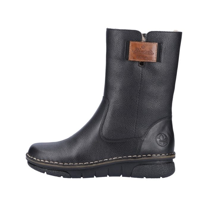 Cizme dama, piele naturala, 73350-00, negru - imagine 5