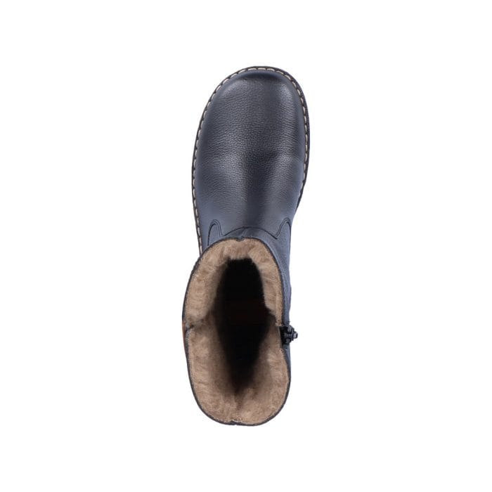 Cizme dama, piele naturala, 73350-00, negru - imagine 7