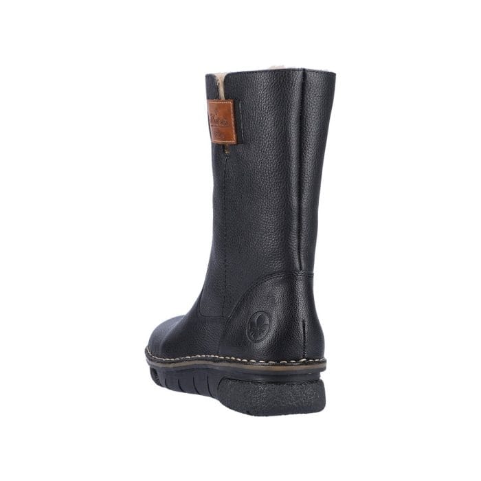 Cizme dama, piele naturala, 73350-00, negru - imagine 8