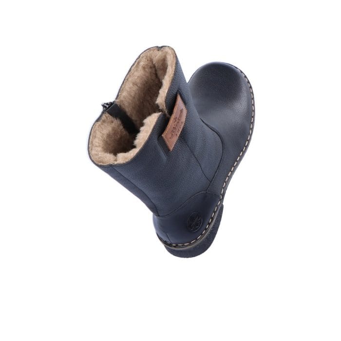 Cizme dama, piele naturala, 73350-00, negru - imagine 10