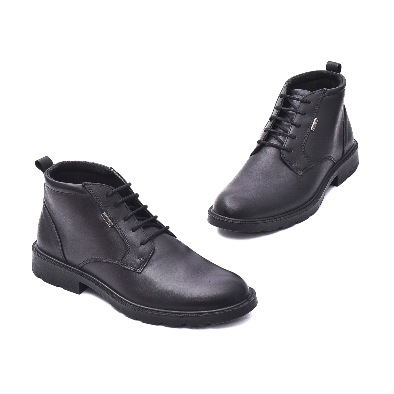 Ghete barbati, piele naturala, IC650218 01-N, negru - imagine 2