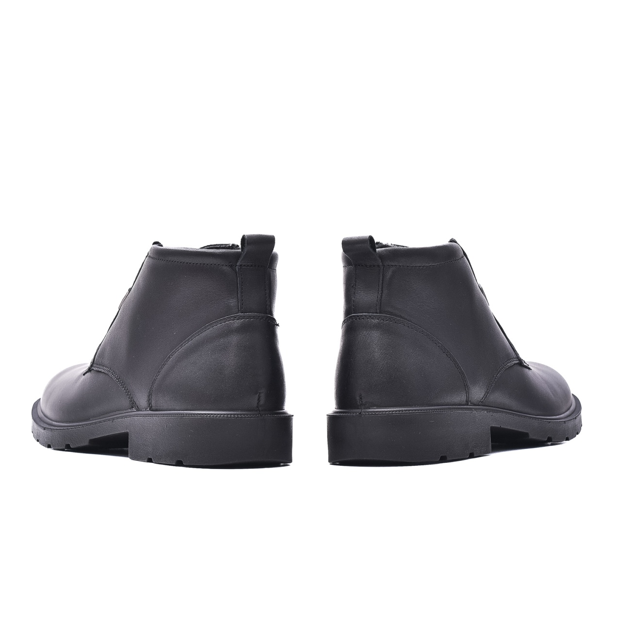 Ghete barbati, piele naturala, IC650218 01-N, negru - imagine 3