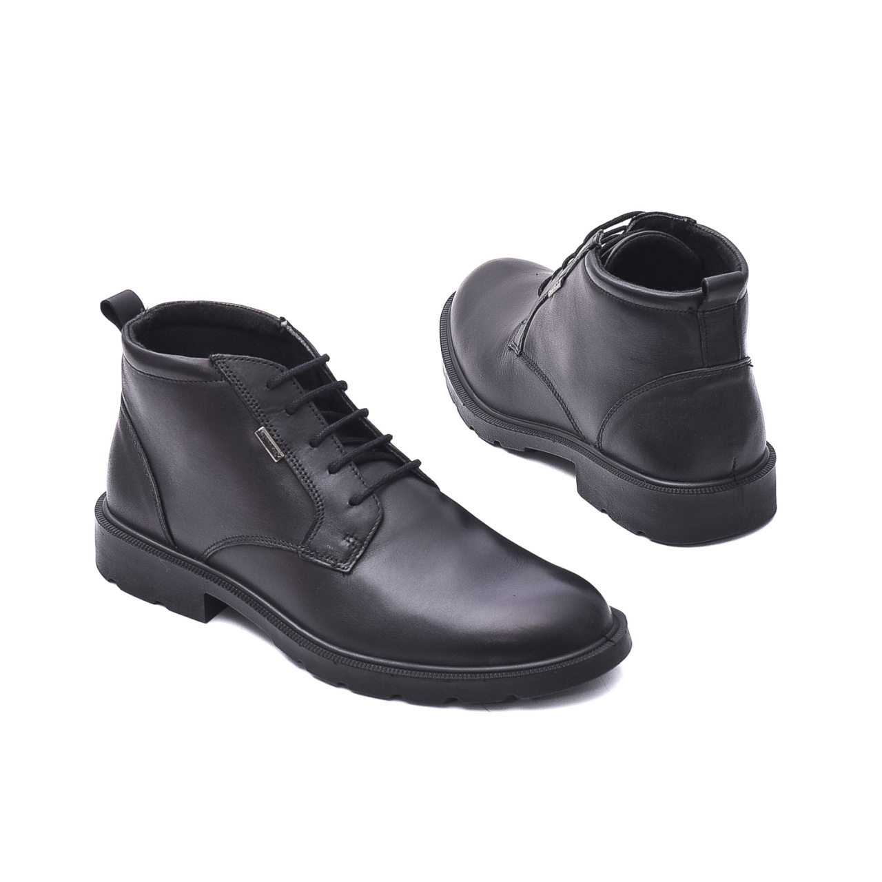 Ghete barbati, piele naturala, IC650218 01-N, negru - imagine 6