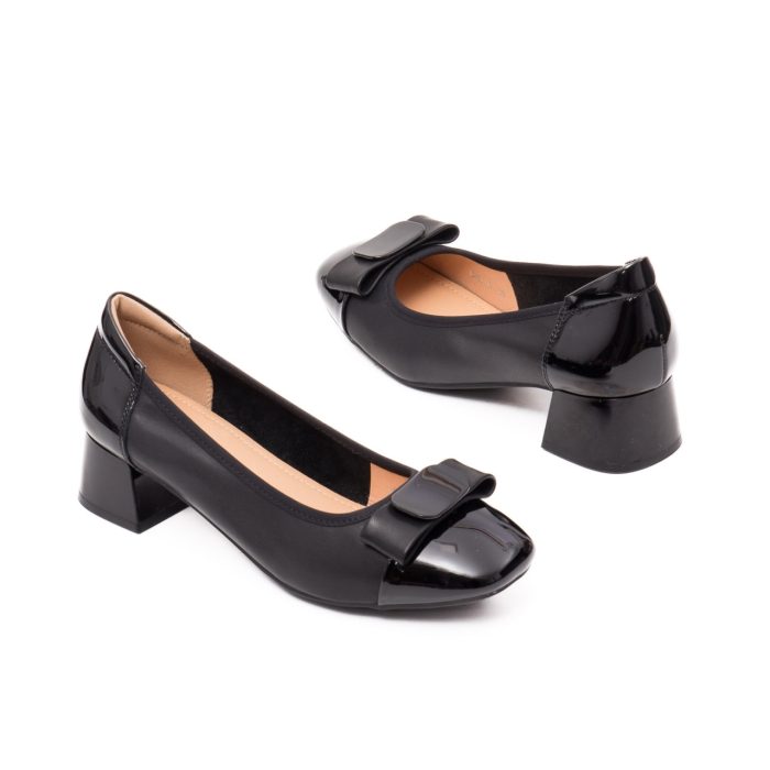 Pantofi dama eleganti, piele naturala, M4M460009A 01-N, negru - imagine 3