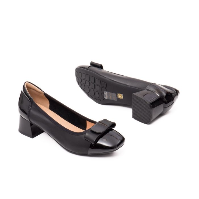 Pantofi dama eleganti, piele naturala, M4M460009A 01-N, negru - imagine 4