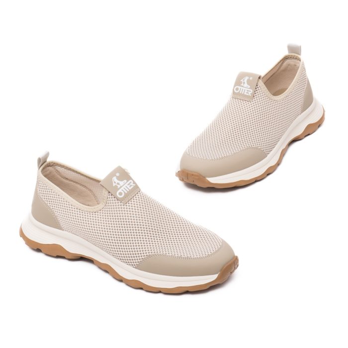 Pantofi barbati casual, textil, V2V260003C-03, bej - imagine 2