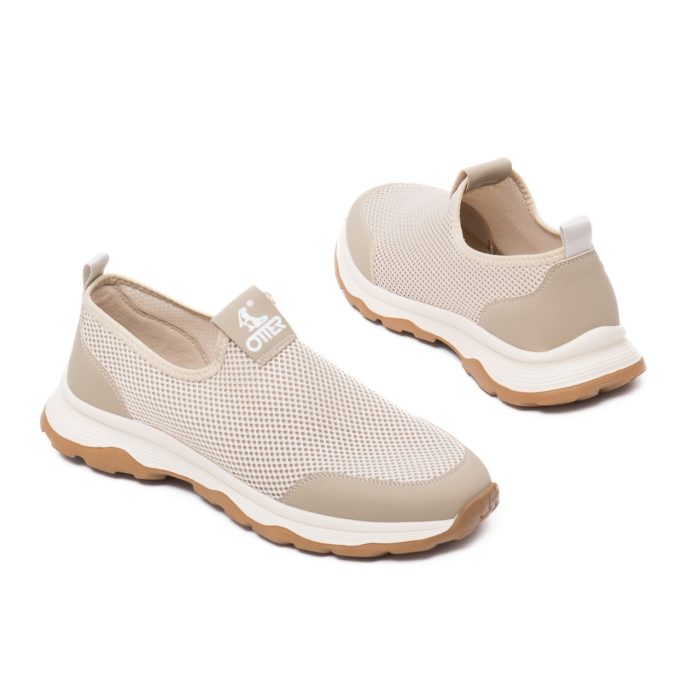 Pantofi barbati casual, textil, V2V260003C-03, bej - imagine 3