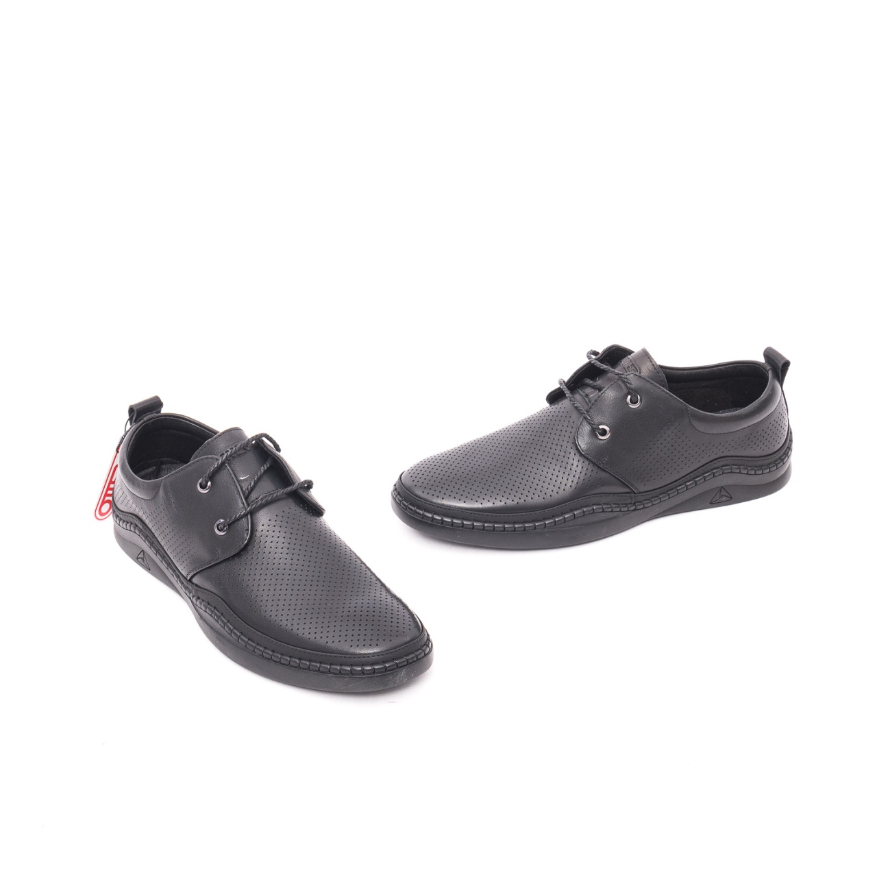 Pantofi Bărbați Vară Otter E6E660008A 01-N din Piele Naturală Perforată – Negru - imagine 2