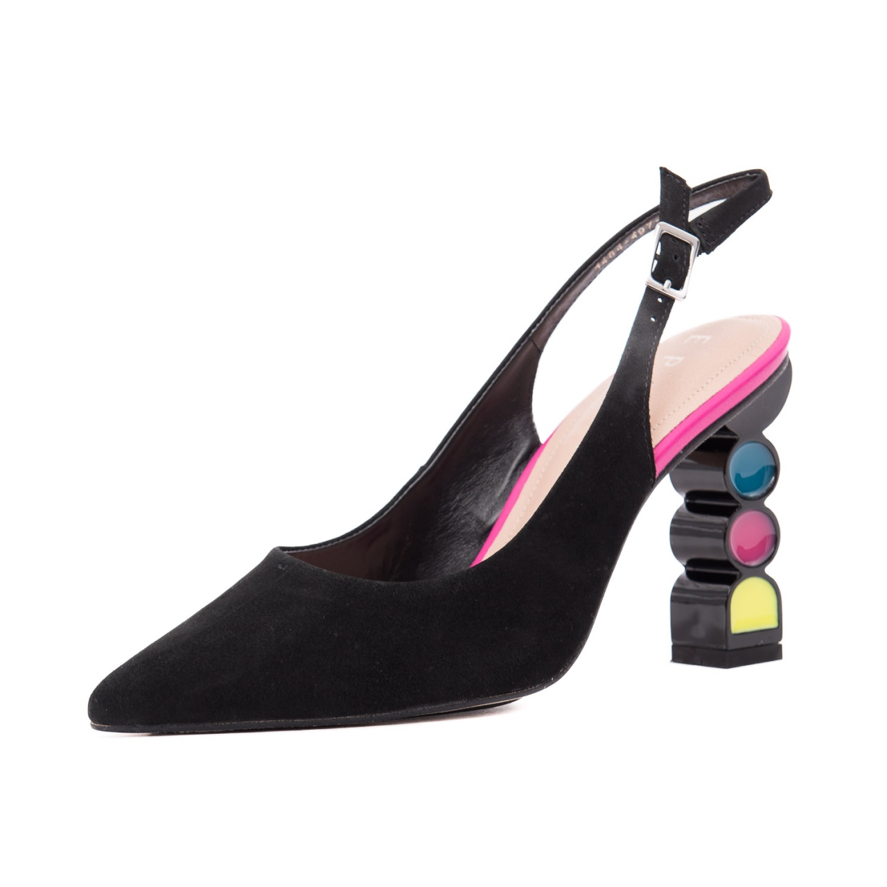 Pantofi decupați Epica OE1484-497-843 01-2 din piele naturală, negru