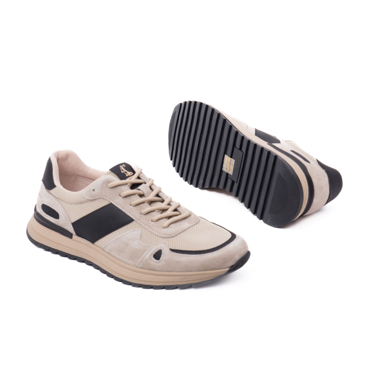 Pantofi vara bărbătești Otter E6E660005C H1-Z din material textil, gri diverse - imagine 4