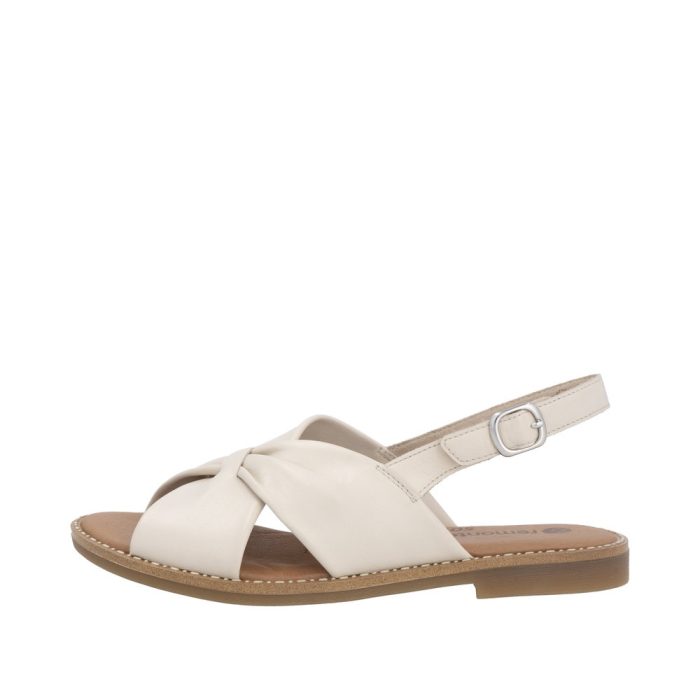 Sandale dama casual, Remonte D3674-60 din piele naturala, crem - imagine 4