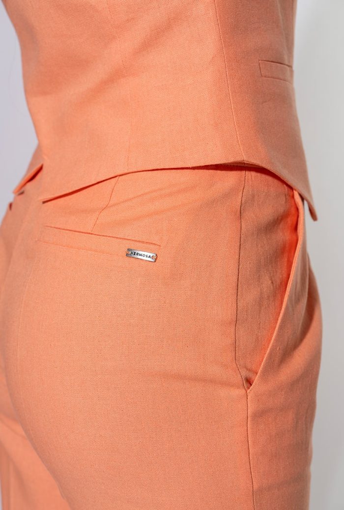 Pantaloni conici Greta din in și rayon – eleganță de vară - imagine 2