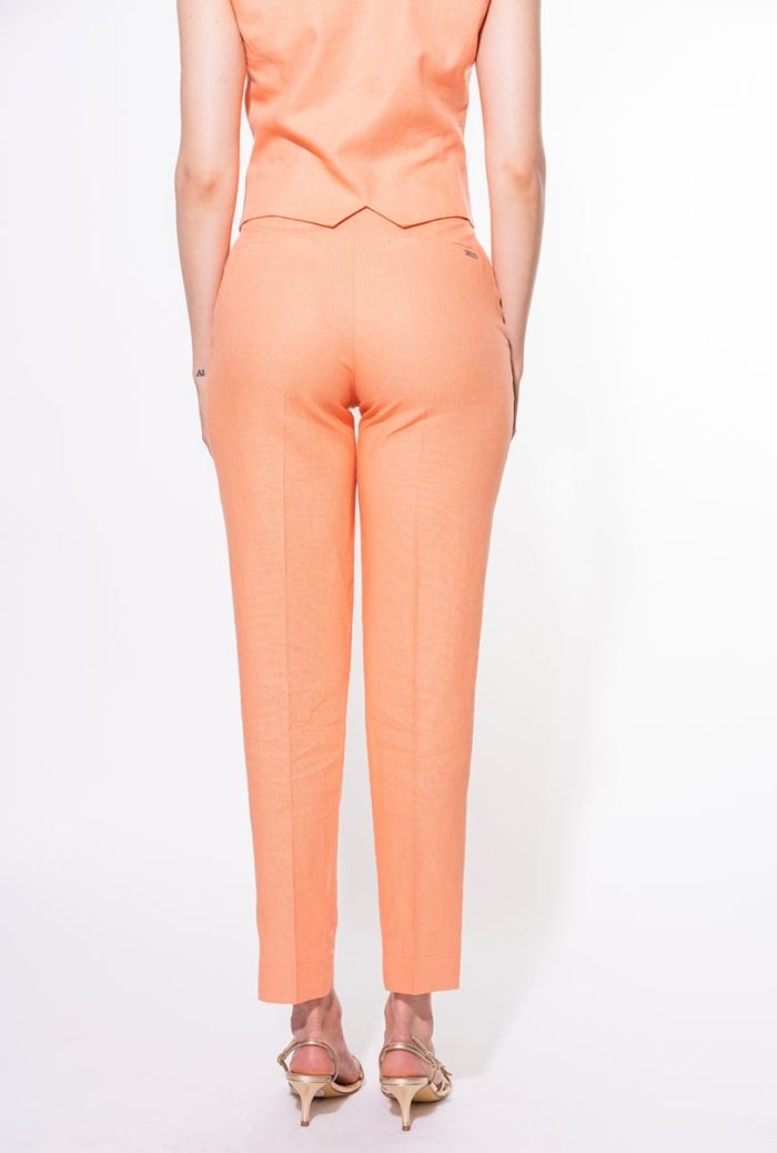Pantaloni conici Greta din in și rayon – eleganță de vară - imagine 6