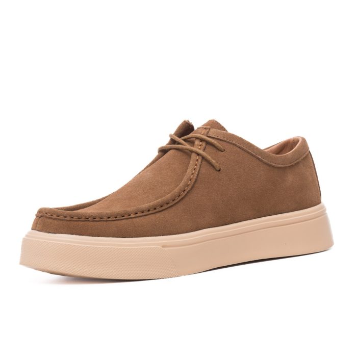 Pantofi barbati din piele naturala nabuc, Battisto Lascari, PCT-3, maro