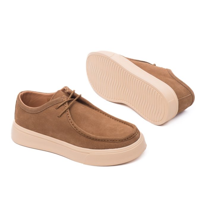 Pantofi barbati din piele naturala nabuc, Battisto Lascari, PCT-3, maro - imagine 4