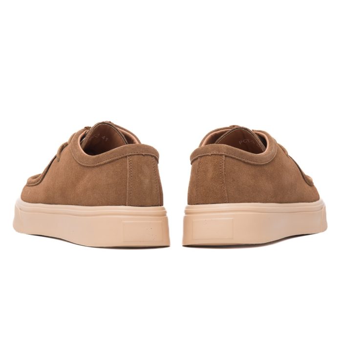 Pantofi barbati din piele naturala nabuc, Battisto Lascari, PCT-3, maro - imagine 6