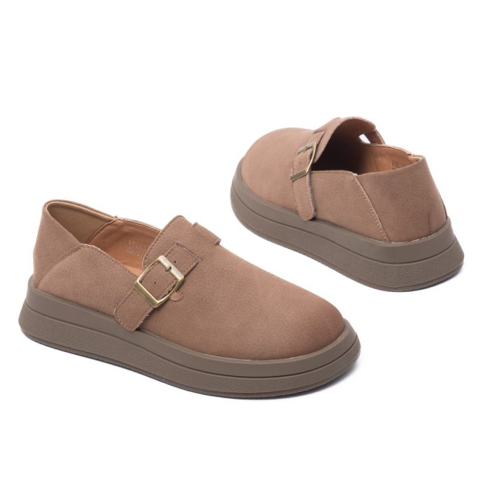 Pantofi dama din piele naturala, Feeling, 2809, coffee - imagine 3