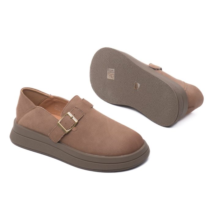 Pantofi dama din piele naturala, Feeling, 2809, coffee - imagine 4