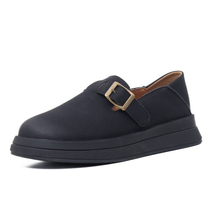 Pantofi dama din piele naturala, Feeling, 2809, negru