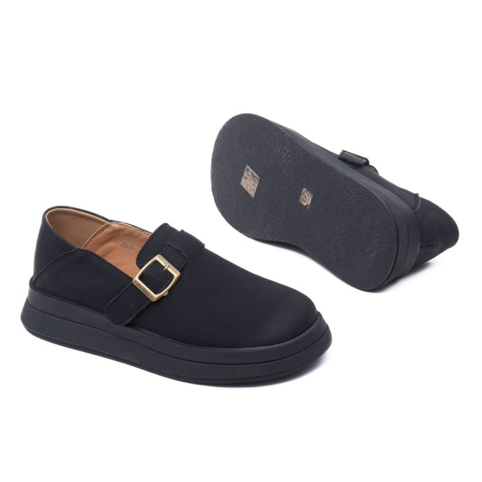 Pantofi dama din piele naturala, Feeling, 2809, negru - imagine 4