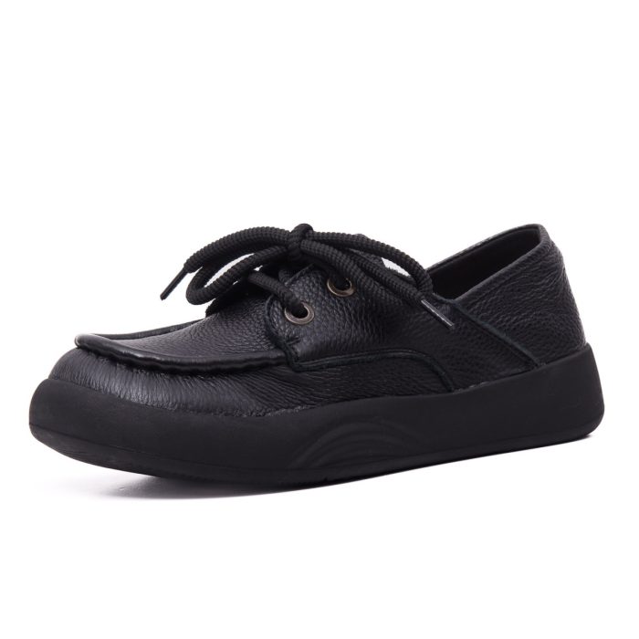 Pantofi dama din piele naturala, Feeling, 60782, negru