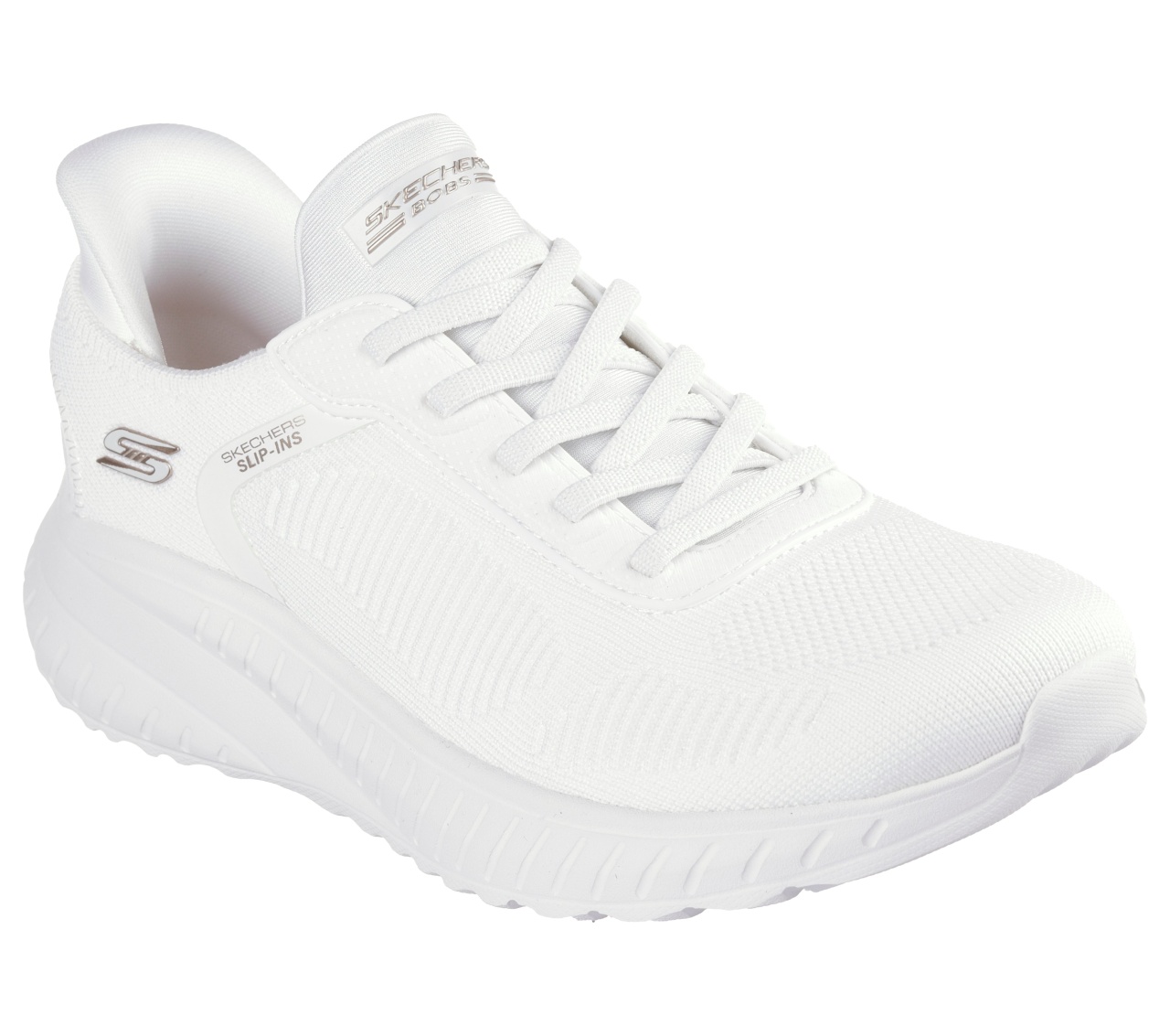 Pantofi sport dama, Skechers, Bobs Squad Chaos 117497 WHIT
