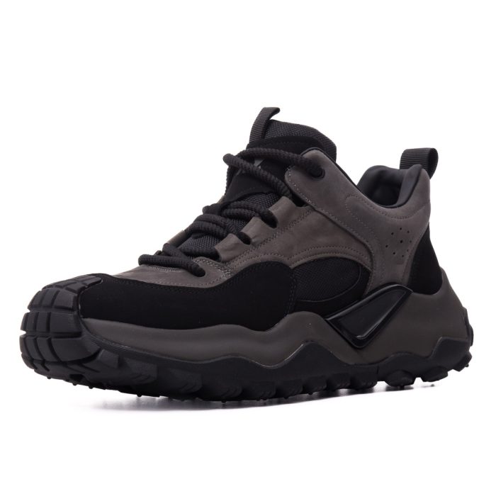 Ghete barbati din piele si textil, Gryxx, K9MB69086-13A 01-Z, gri