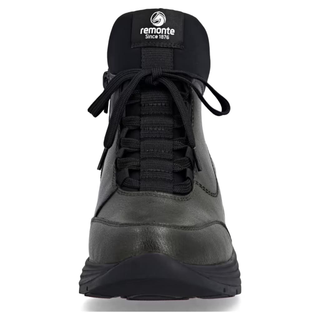 Ghete damă verzi Remonte D6679-52 cu șiret și fermoar, confort termic - imagine 2