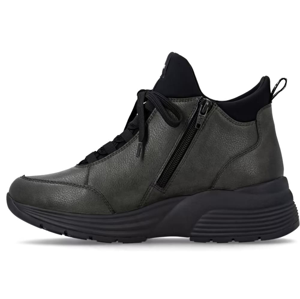 Ghete damă verzi Remonte D6679-52 cu șiret și fermoar, confort termic - imagine 7