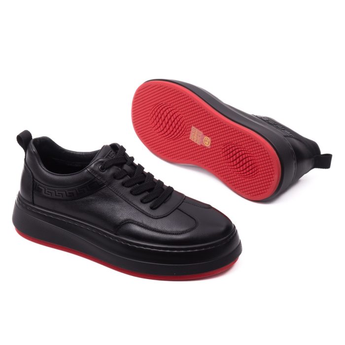 Pantofi barbati din piele naturala, Otter, E6E670016A 01-N, negru - imagine 4