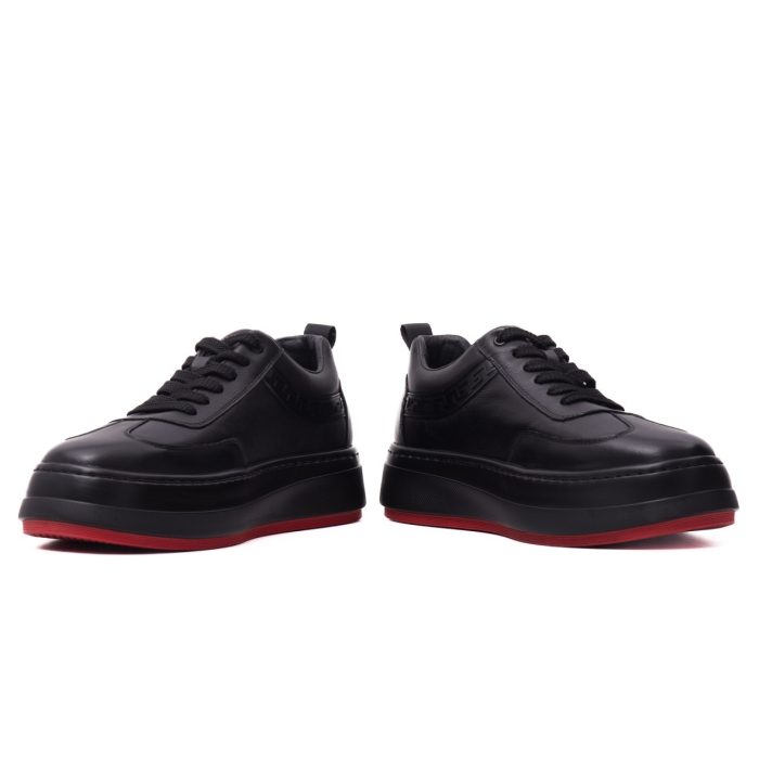 Pantofi barbati din piele naturala, Otter, E6E670016A 01-N, negru - imagine 5