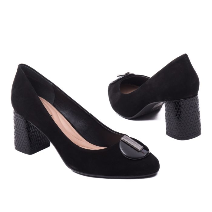Pantofi dama eleganti din piele naturala, Epica, OE11804-561-877SOFT 01-2, negru - imagine 3