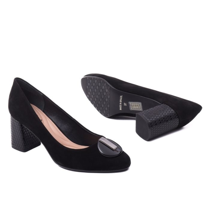 Pantofi dama eleganti din piele naturala, Epica, OE11804-561-877SOFT 01-2, negru - imagine 4