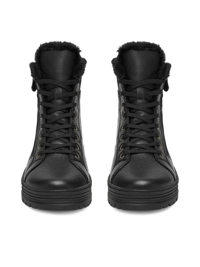 Ghete dama cu interior din lana de oaie D2U73-00 - imagine 2