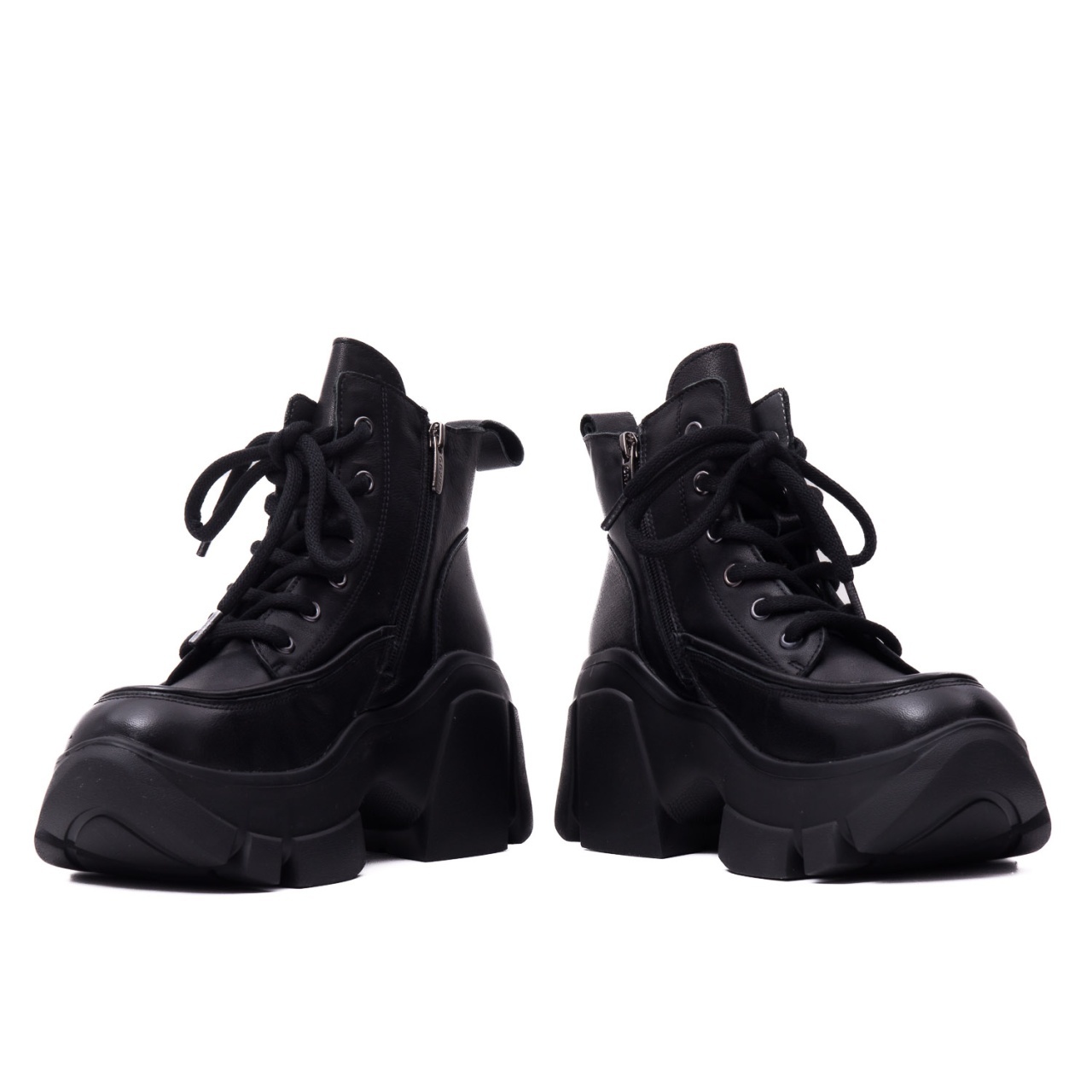 Ghete dama din piele naturala, Gryxx 3O68216 01-N, negru - imagine 5