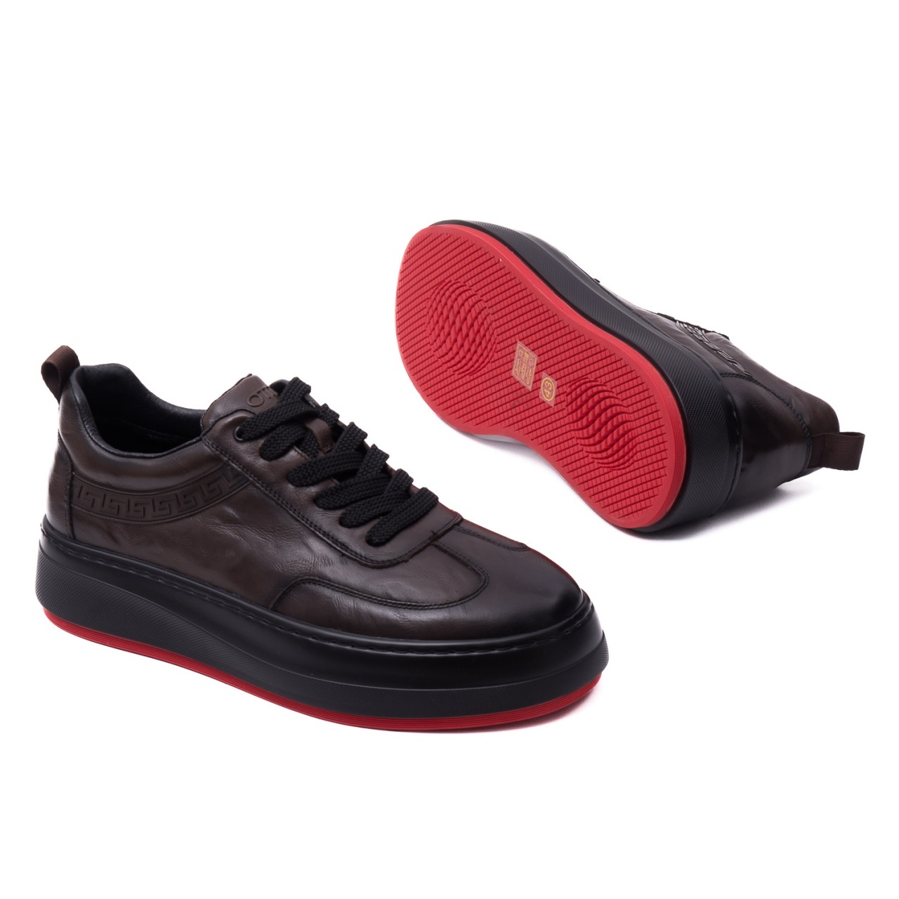 Pantofi barbati din piele naturala, Otter, E6E670016B 02-N, maro - imagine 4