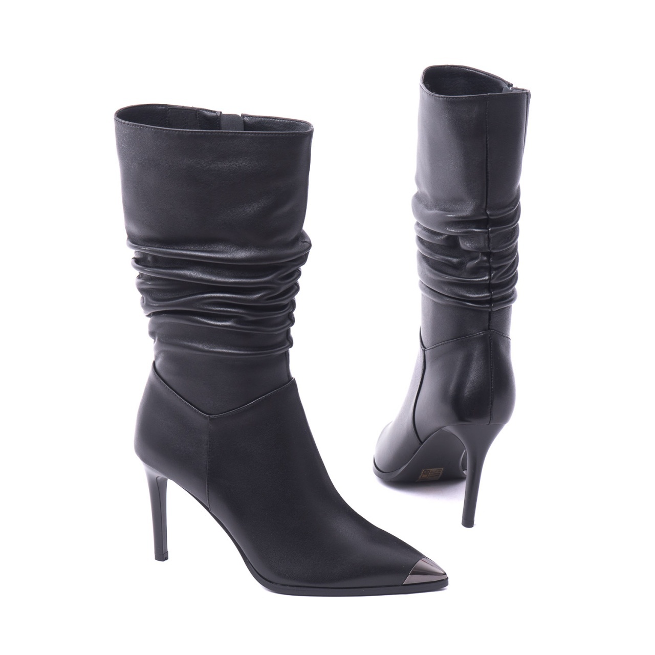 Cizme dama din piele naturala, Epica, V723A656-63B-Y008 01-N, negru - imagine 3