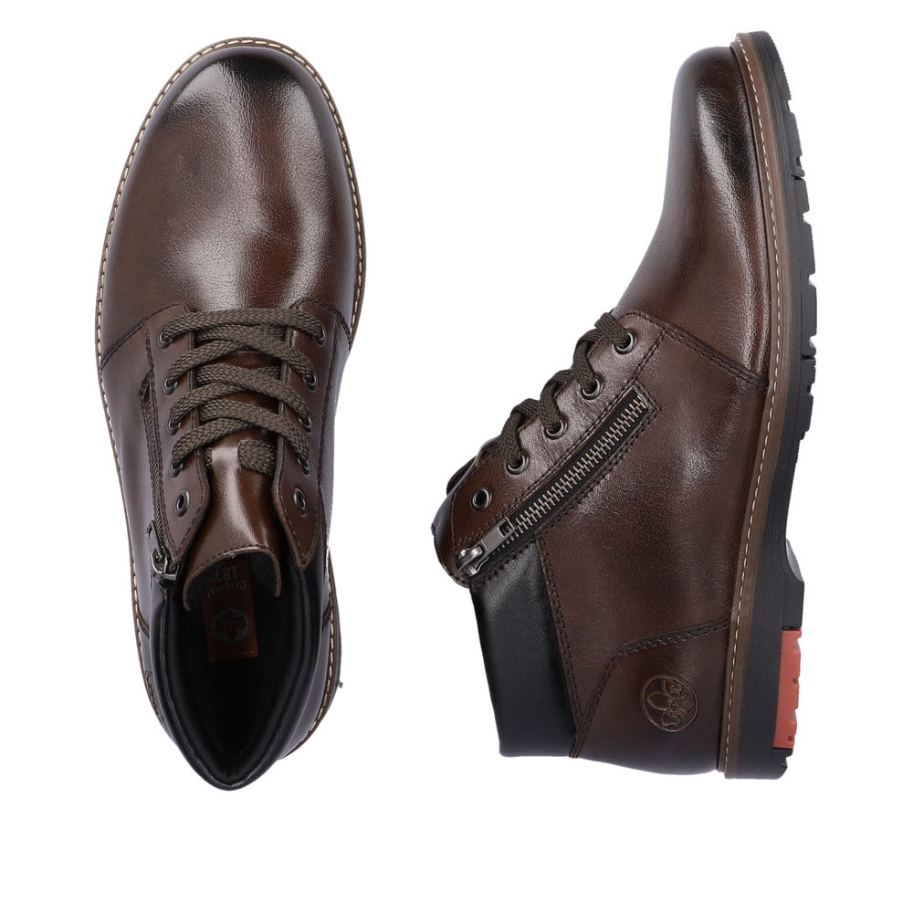 Ghete barbati piele naturala Rieker Havanna, 10502-25 - imagine 4