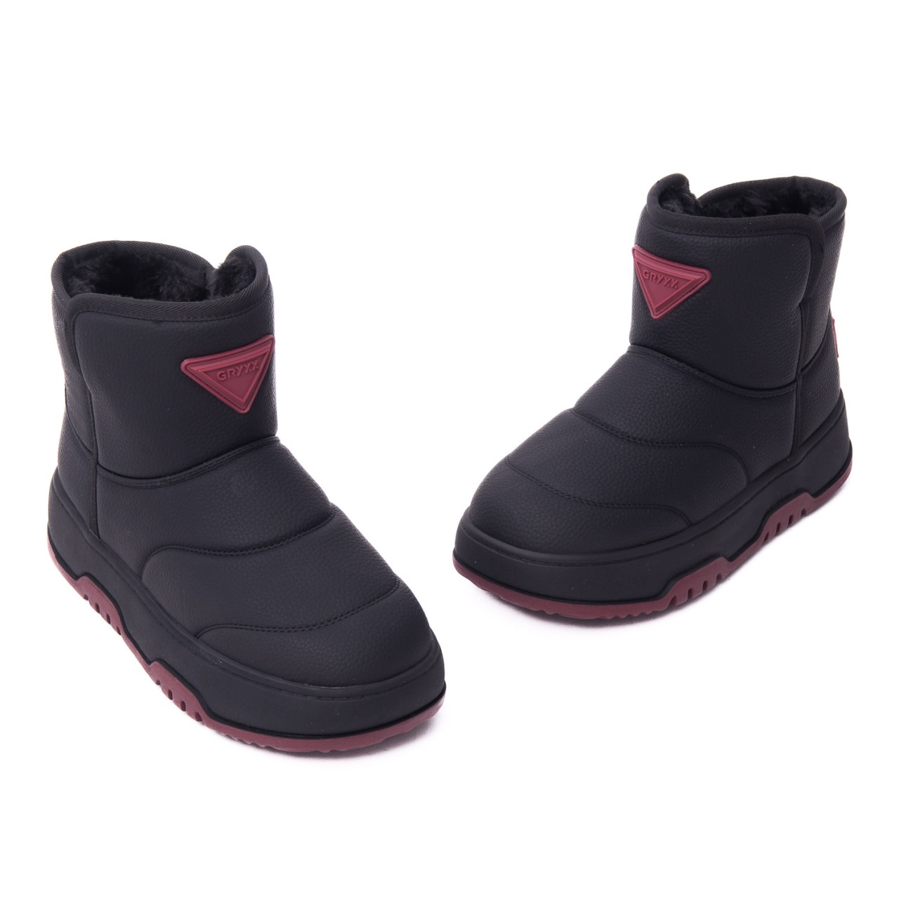 Ghete dama din material sintetic, Gryxx 7R623D82-8R10 01-S, negru - imagine 4