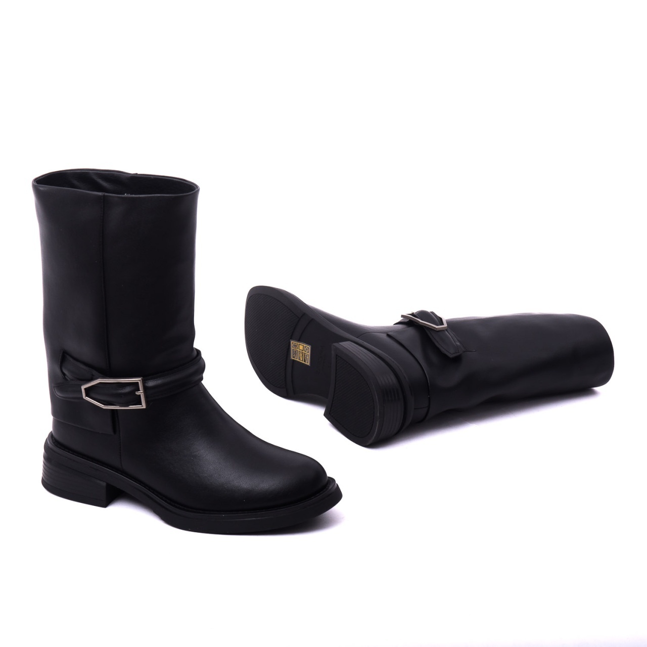 Ghete dama din piele naturala, Karisma, V724A494H-61B-N809 01-N, negru - imagine 6