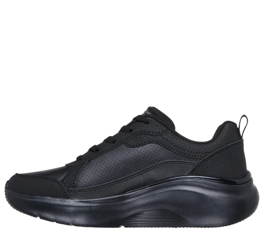 Pantofi sport damă Skechers BOBS B Love – Classic Joy 117462-BBK, negri, piele ecologică, cu Memory Foam - imagine 3